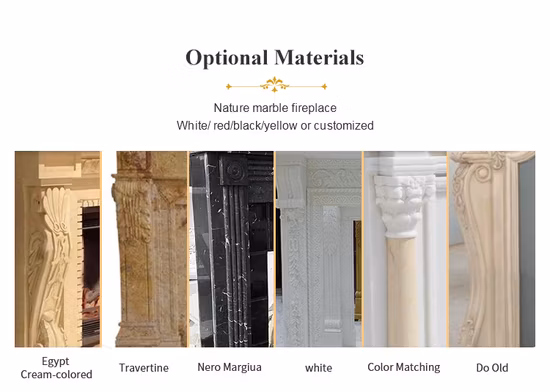 Mantos de lareira decorativos personalizados esculpidos à mão com design popular