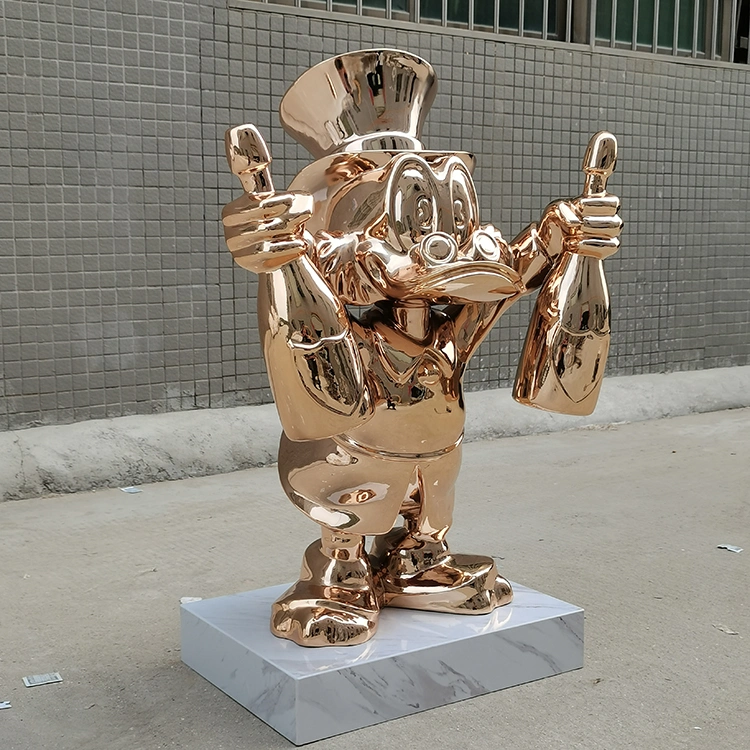 Home Decor Modern Interior Statues Modern Electroplating Color Resin Sculpture