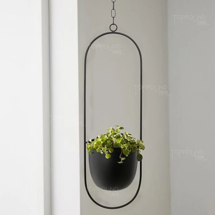 Hanging Planters for Indoor & Outdoor Plant with 6" Pot (Detachable) + Hook Hanging Plant Holder, Plant Hanger, MID Century & Minimalist Planter Modern Home