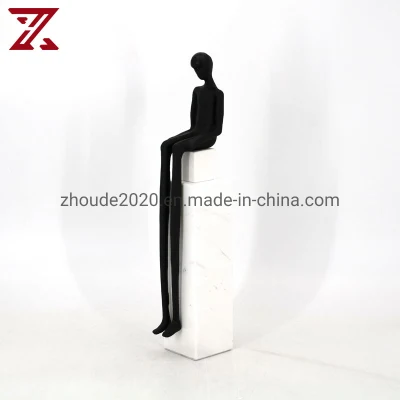 Estátuas de escultura de arte abstrata personalizada moderna e minimalista para decoração de casa