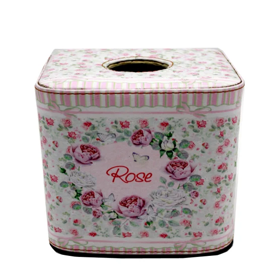 Caixa de lenços de papel de designer moderno floral personalizado de qualidade premium preço barato